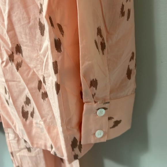Eberjey Organic Sandwashed Cotton
Printed Long PJ Set Animal Spot Rose Sz S NEW - Picture 7 of 12